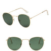 Sarah Vintage Oval Classic Sunglasses-Sunglasses-Arimonz-GoldDeepGreen-Arimonz