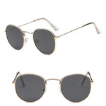 Sarah Vintage Oval Classic Sunglasses-Sunglasses-Arimonz-GoldGray-Arimonz