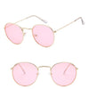 Sarah Vintage Oval Classic Sunglasses-Sunglasses-Arimonz-GoldOceanPink-Arimonz