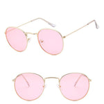 Sarah Vintage Oval Classic Sunglasses-Sunglasses-Arimonz-GoldOceanPink-Arimonz