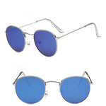 Sarah Vintage Oval Classic Sunglasses-Sunglasses-Arimonz-SilverBlue-Arimonz