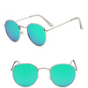 Sarah Vintage Oval Classic Sunglasses-Sunglasses-Arimonz-SilverGreen-Arimonz