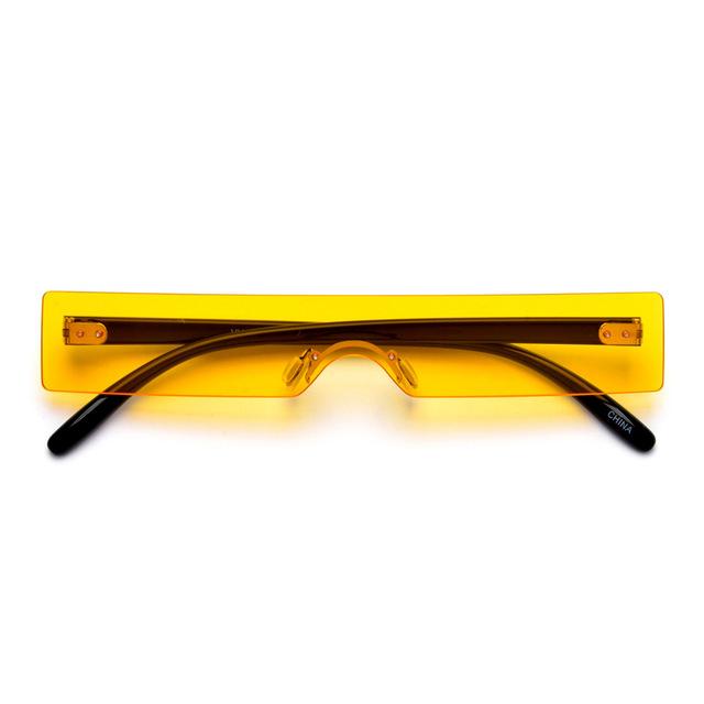 Savannah Rectangle Sunglasses, A Small Lens Women Sunglasses-Sunglasses-Arimonz-Yellow-Arimonz