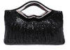 Savannah Sequin Shoulder Bag-Handbags-Arimonz-black-Arimonz