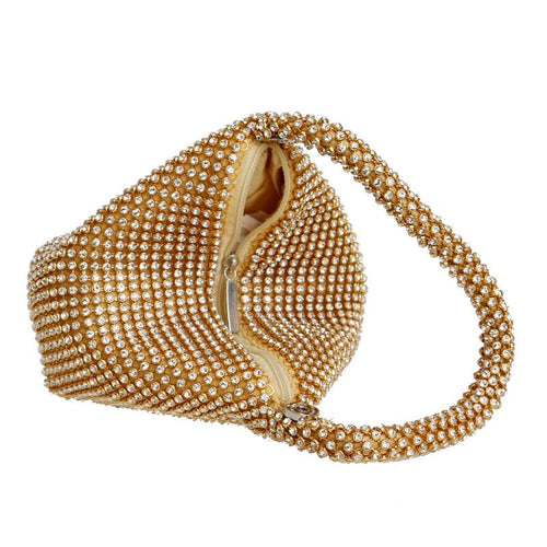 Scarlett Rhinestones Clutch Bag-Handbags-Arimonz-Arimonz