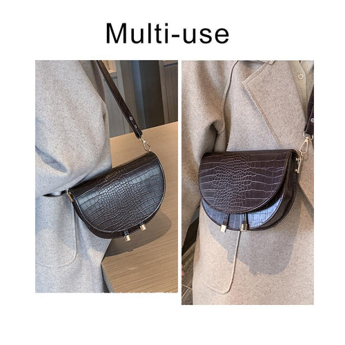 Semicircle Crossbody Bag-Handbags-Arimonz-Arimonz