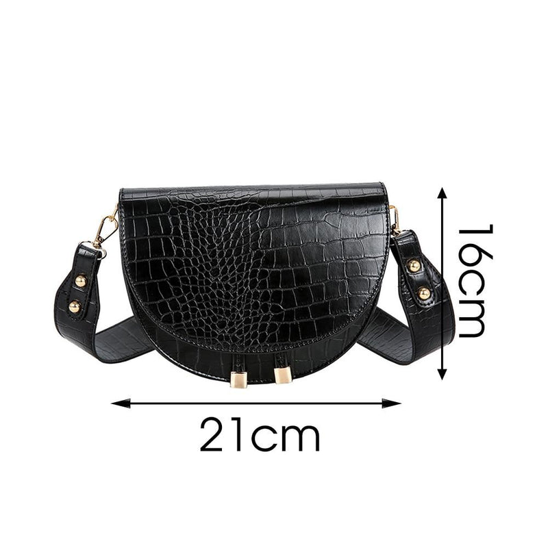 Semicircle Crossbody Bag-Handbags-Arimonz-Arimonz