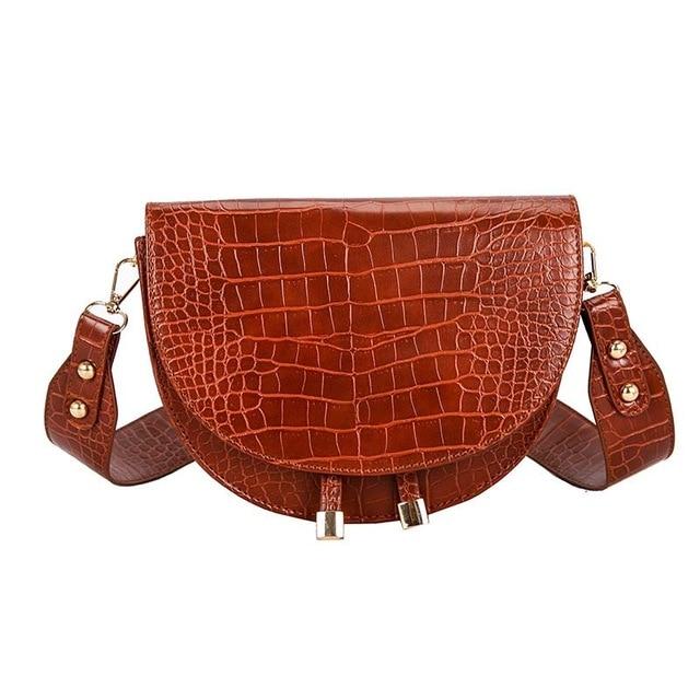 Semicircle Crossbody Bag-Handbags-Arimonz-Brown-Arimonz