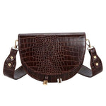 Semicircle Crossbody Bag-Handbags-Arimonz-Dark Brown-Arimonz