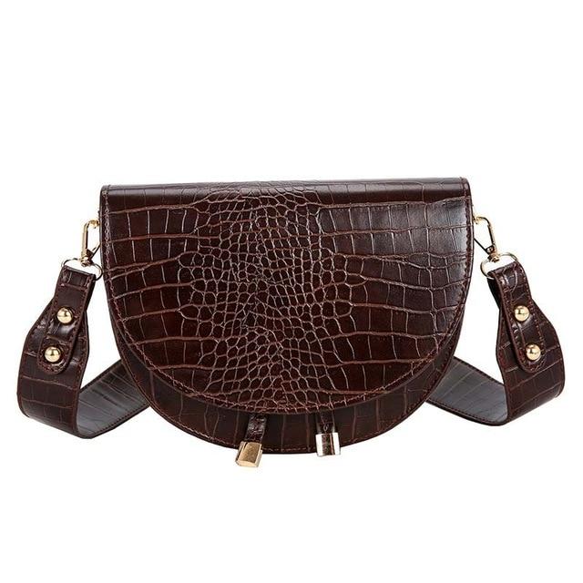 Semicircle Crossbody Bag-Handbags-Arimonz-Dark Brown-Arimonz