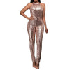 Sequin O-Neck Sequin Sleeveless Jumpsuit-Night Out Jumpsuits & Rompers-Arimonz-Arimonz