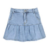 Short A-Line Denim Skirt For Women Pocket Above Knee Skirt Mini Skirts-Denim Skirts-Arimonz-Arimonz