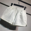 Shorts - Elastic High Waist Shorts Women Casual Streetwear Bright Mini Shorts