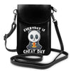 Shoulder Bag Funny Women Bags Leather Streetwear Student Purse-Handbags-Arimonz-Black- 2-Arimonz