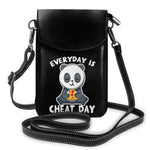 Shoulder Bag Funny Women Bags Leather Streetwear Student Purse-Handbags-Arimonz-Black- 2-Arimonz