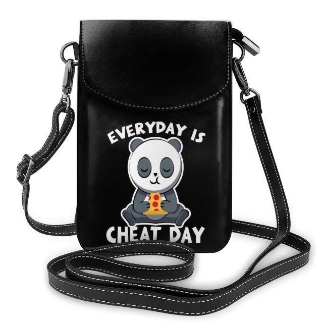 Shoulder Bag Funny Women Bags Leather Streetwear Student Purse-Handbags-Arimonz-Black- 2-Arimonz