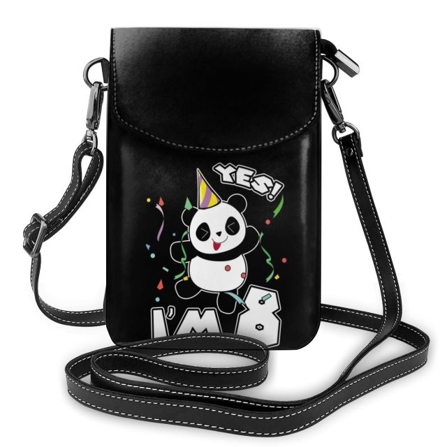 Shoulder Bag Funny Women Bags Leather Streetwear Student Purse-Handbags-Arimonz-Black-5-Arimonz