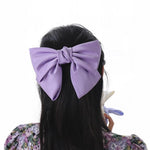Silk Big Bow Hairpin Hair Clip Hair Accessories For Women In Many Colors-Hair Accessories-Arimonz-Arimonz