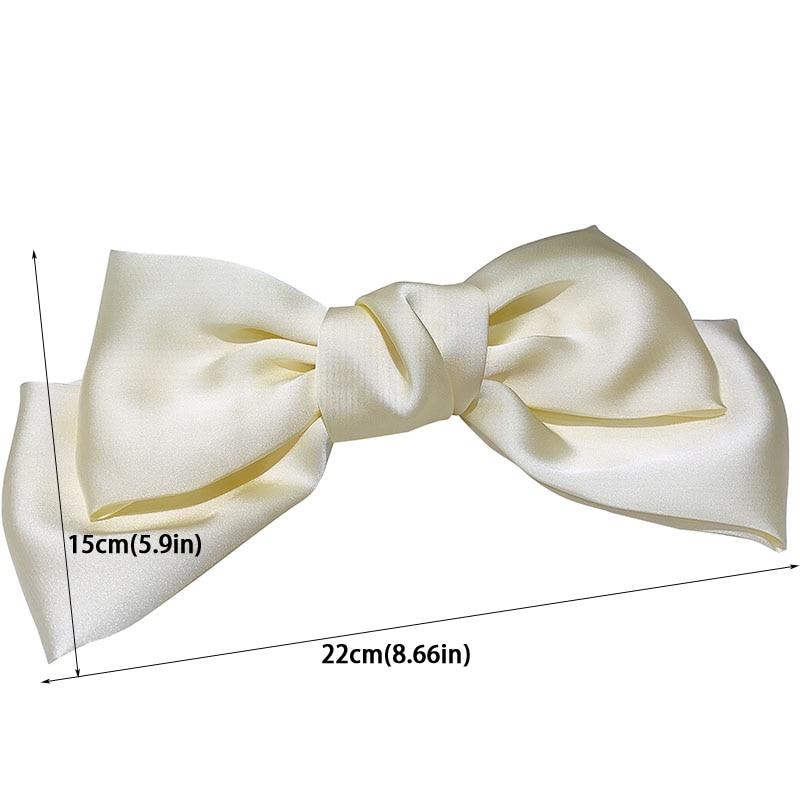 Silk Big Bow Hairpin Hair Clip Hair Accessories For Women In Many Colors-Hair Accessories-Arimonz-Arimonz