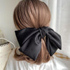 Silk Big Bow Hairpin Hair Clip Hair Accessories For Women In Many Colors-Hair Accessories-Arimonz-black-Arimonz