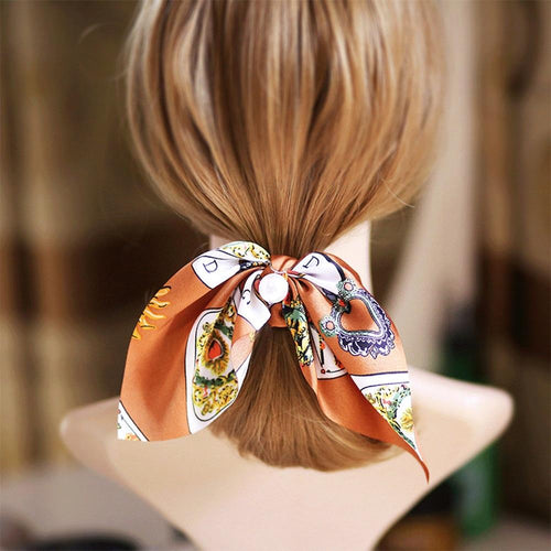 Silk Hair Scrunchies-Hair Accessories-Arimonz-Arimonz
