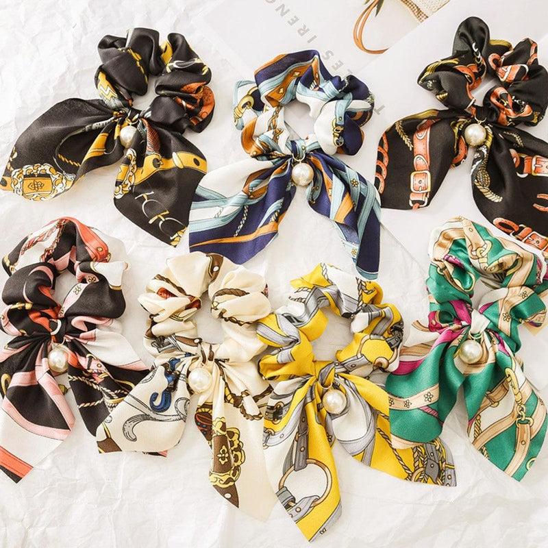 Silk Hair Scrunchies-Hair Accessories-Arimonz-Arimonz