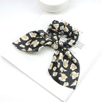 Silk Hair Scrunchies-Hair Accessories-Arimonz-Black Beige-Arimonz
