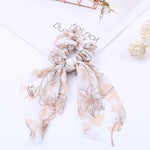 Silk Hair Scrunchies-Hair Accessories-Arimonz-Brown White-Arimonz