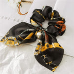 Silk Hair Scrunchies-Hair Accessories-Arimonz-Camel Black-Arimonz