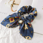 Silk Hair Scrunchies-Hair Accessories-Arimonz-Cobalt-Arimonz