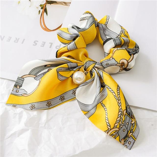 Silk Hair Scrunchies-Hair Accessories-Arimonz-Corn Black-Arimonz