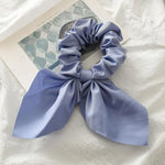 Silk Hair Scrunchies-Hair Accessories-Arimonz-Light Blue-Arimonz