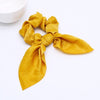 Silk Hair Scrunchies-Hair Accessories-Arimonz-Mustard-Arimonz