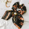 Silk Hair Scrunchies-Hair Accessories-Arimonz-Red Black-Arimonz