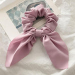 Silk Hair Scrunchies-Hair Accessories-Arimonz-Rouge-Arimonz