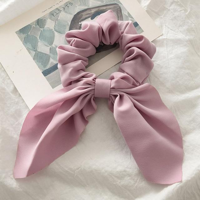 Silk Hair Scrunchies-Hair Accessories-Arimonz-Rouge-Arimonz