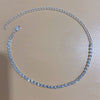 Silver Stretchy Rows Anklet Ankle Chain Rhinestones Foot Jewelry-Jewelries-Arimonz-1 Silver-Arimonz