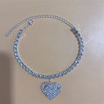 Silver Stretchy Rows Anklet Ankle Chain Rhinestones Foot Jewelry-Jewelries-Arimonz-3 Silver-Arimonz