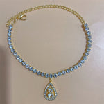Silver Stretchy Rows Anklet Ankle Chain Rhinestones Foot Jewelry-Jewelries-Arimonz-5 Gold-Arimonz