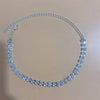 Silver Stretchy Rows Anklet Ankle Chain Rhinestones Foot Jewelry-Jewelries-Arimonz-6 Silver-Arimonz