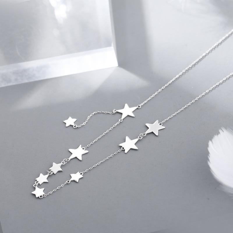 Simple Stars Pendant Necklace-Necklaces-Arimonz-Arimonz