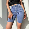 Skinny High Waist Shorts Jeans Push Up Shorts Women Denim Plus Size-Denim Shorts-Arimonz-Arimonz