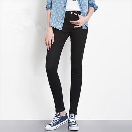 Skinny Jeans - Casual High Waist Pants Slim Stretch Denim Trousers For Woman