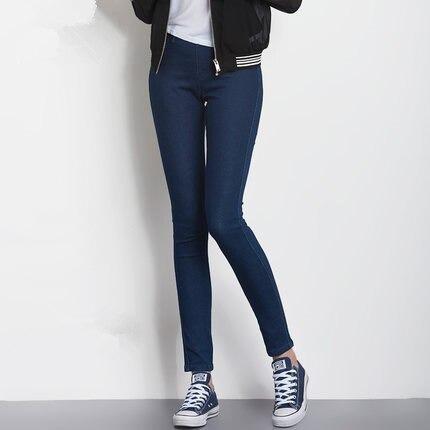 Skinny Jeans - Casual High Waist Pants Slim Stretch Denim Trousers For Woman