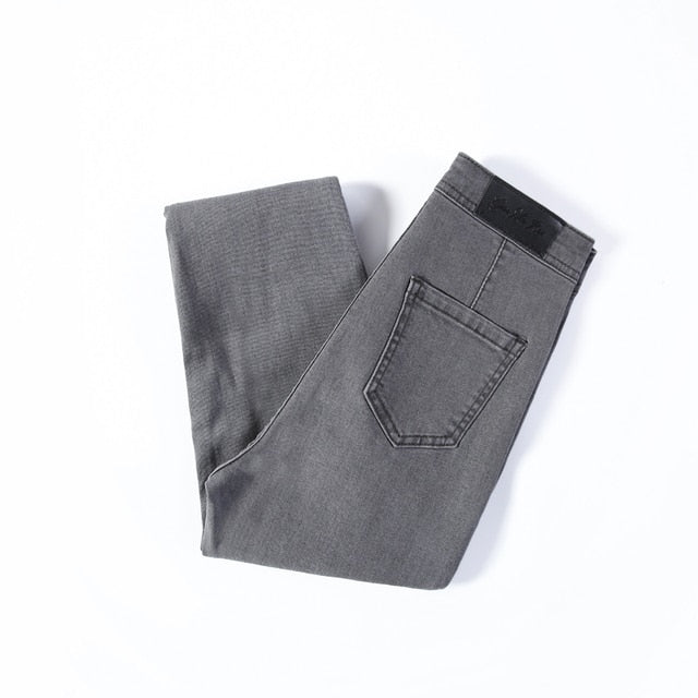 Skinny Jeans For Woman 90s Super Stretch Denim High Waist Pants-Skinny Jeans-Arimonz-Gray-XS-Arimonz