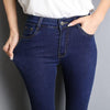 Skinny Jeans - Jeans For Women Mom Jeans Woman High Elastic Stretch Jeans Washed Denim Pants