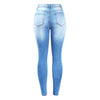 Skinny Jeans - Stretchy Ripped Jeans Distressed Denim Skinny Pencil Trouser For Women