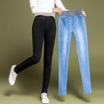 Skinny Jeans Women Casual High Waist Jeans Elastic Waist Pencil Pants-Skinny Jeans-Arimonz-Arimonz