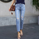 Slim Jeans For Women High Stretch Waist Casual Elastic Skinny Jeans-Skinny Jeans-Arimonz-Arimonz