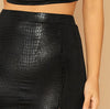 Snake Embossed Skirt-Skirts-Arimonz-Arimonz
